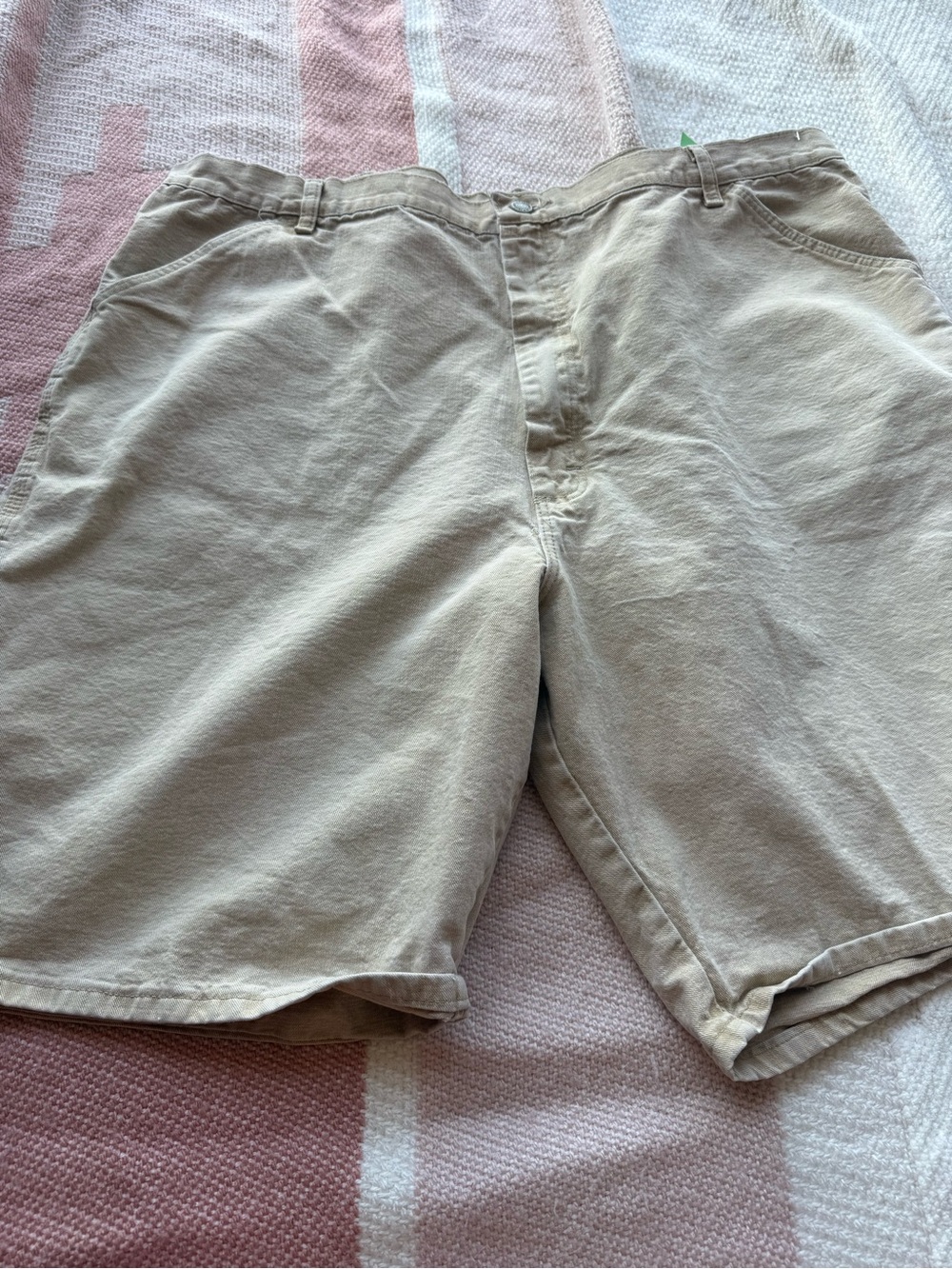 Men's wrangler Casual Tan Cotton Shorts
